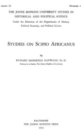 book Studies on Scipio Africanus