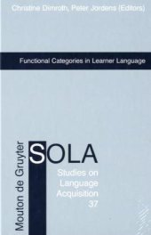 book Functional Categories in Learner Language (Studies on Language Acquisition)