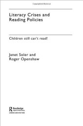 book Literacy Crises and Reading  Policies