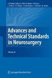 book Advances and Technical Standards in Neurosurgery: Volume 36