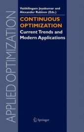 book Continuous Optimization: Current Trends and Modern Applications