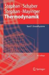 book Thermodynamik: Grundlagen und technische Anwendungen; Band 1: Einstoffsysteme