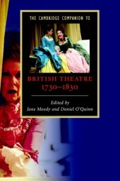 book The Cambridge Companion to British Theatre, 1730-1830 (Cambridge Companions to Literature)