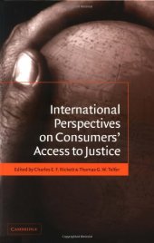 book International Perspectives on Consumers' Access to Justice