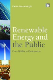 book Renewable Energy and the Public: From NIMBY to Participation