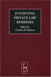 book Justifying Private Law Remedies