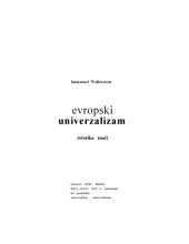 book Evropski univerzalizam - retorika moci