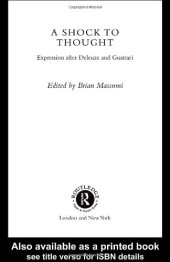 book A Shock to Thought: Expressions after Deleuze and Guattari