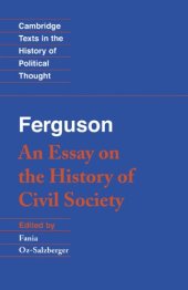 book Ferguson: An Essay on the History of Civil Society