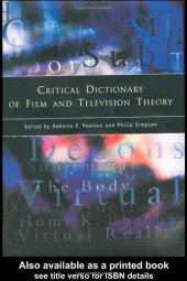 book Critical Dictionary of Film and Television Theory