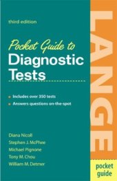 book Pocket Guide to Diagnostic Tests, 3rd Edition (Lange Medical Books)