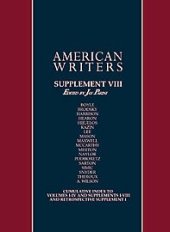 book American Writers: Supplement VIII