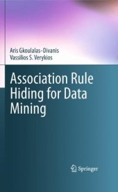 book Association Rule Hiding for Data Mining