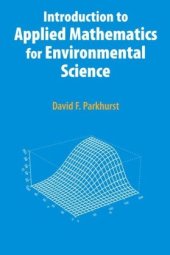 book Introduction to Applied Mathematics for Environmental Science