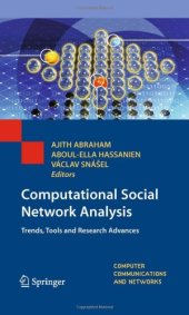 book Computational Social Network Analysis: Trends, Tools and Research Advances