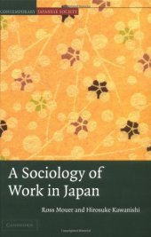 book A Sociology of Work in Japan (Contemporary Japanese Society)