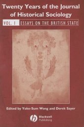 book Twenty Years of the Journal of Historical Sociology: Volume 1: Essays on the British State