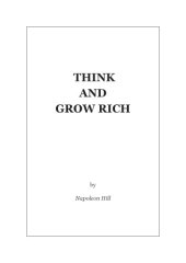 book Think and Grow Rich