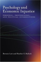 book Psychology And Economic Injustice: Personal, Professional, And Political Intersections (Psychology of Women)