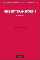 book Hilbert Transforms: Volume 1 (Encyclopedia of Mathematics and its Applications)