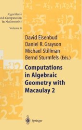 book Computations in Algebraic Geometry with Macaulay 2