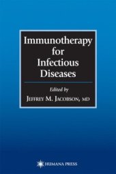 book Immunotherapy for Infectious Disease, 1st edition