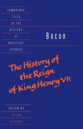 book Bacon: The History of the Reign of King Henry VII and Selected Works