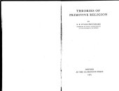 book Theories of primitive religion