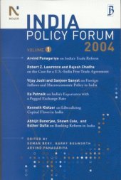 book India Policy Forum 2004