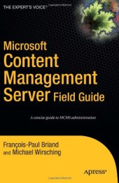 book Microsoft Content Management Server Field Guide