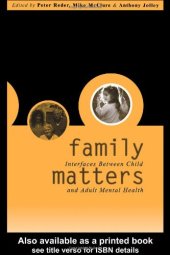 book Family Matters: Interfaces between Child and Adult Mental Health