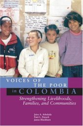 book Voices of the Poor in Colombia: Strengthening Livelihoods, Families and Communities