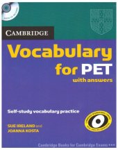 book Cambridge Vocabulary for PET with Answers