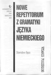 book Nowe repetytorium z gramatyki jezyka niemieckiego