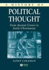 book A History of Political Thought: From Ancient Greece to Early Christianity