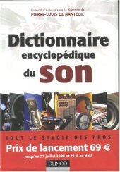 book Dictionnaire encyclopedique du son