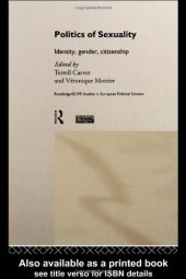 book Politics of Sexuality (Routledge Ecpr Studies in European Political Science, 4)