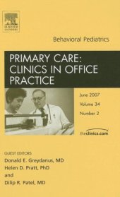 book Behavioral Pediatrics, An Issue of Primary Care Clinics in Office Practice (The Clinics: Internal Medicine)