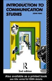 book Introduction to Communication Studies