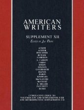 book American Writers: Supplement XII