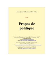 book Propos de Politique