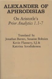 book On Aristotle's Prior Analytics 1.1-7