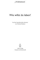 book Wie willst du leben?