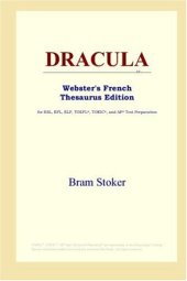 book DRACULA (Webster's French Thesaurus Edition)