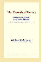 book The Comedy of Errors (Webster's Spanish Thesaurus Edition)