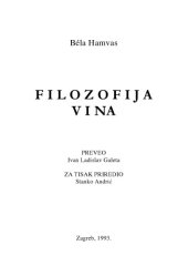 book Filozofija vina