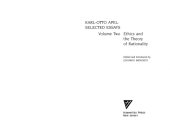 book Karl-Otto Apel – Selected Essays – Vol. 2 – Ethics and the Theory of Rationality