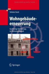 book Wohngebaudeerneuerung: Nachhaltige Optimierung im Wohnungsbestand