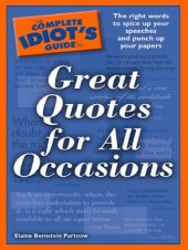 book The Complete Idiot's Guide to Great Quotes for All Occasions