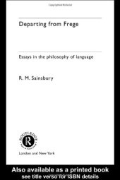 book Departing from Frege: Essays in the Philosophy of Language (International Library of Philosophy)